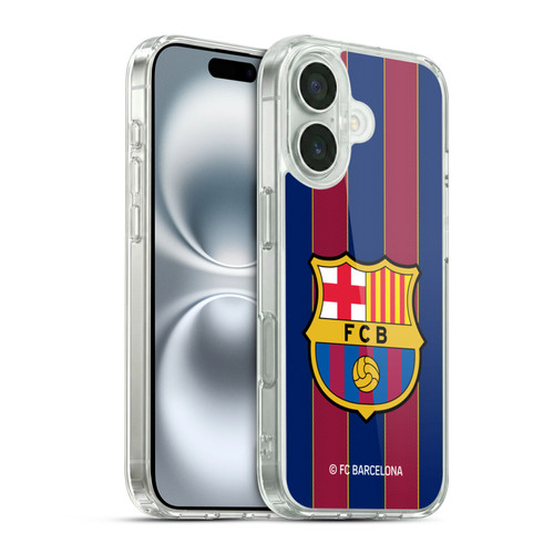 FC Barcelona 2020/21 Crest Kit Home Soft Gel Case for Apple iPhone 16 & MagSafe