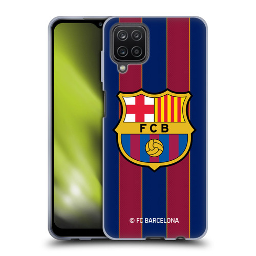FC Barcelona 2020/21 Crest Kit Home Soft Gel Case for Samsung Galaxy A12 (2020)