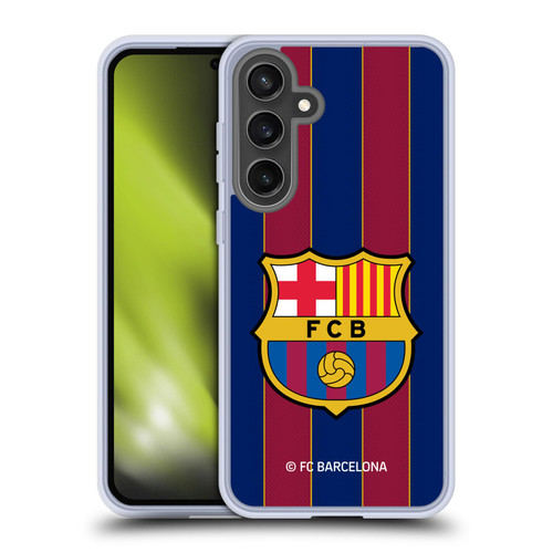 FC Barcelona 2020/21 Crest Kit Home Soft Gel Case for Samsung Galaxy S24 FE