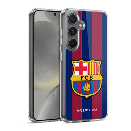 FC Barcelona 2020/21 Crest Kit Home Soft Gel Case for Samsung Galaxy S24 5G & MagSafe