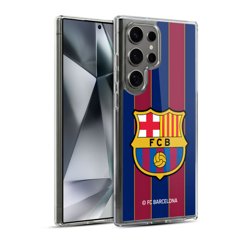 FC Barcelona 2020/21 Crest Kit Home Soft Gel Case for Samsung Galaxy S24 Ultra 5G & MagSafe