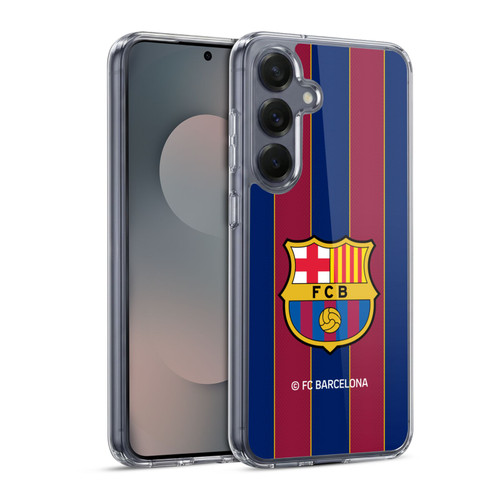 FC Barcelona 2020/21 Crest Kit Home Soft Gel Case for Samsung Galaxy S25 & MagSafe