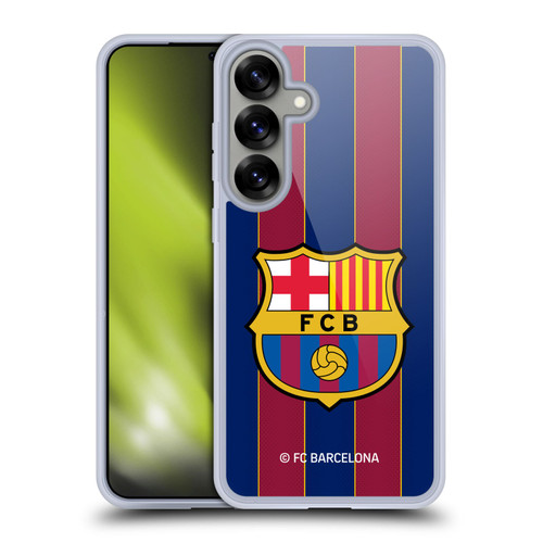 FC Barcelona 2020/21 Crest Kit Home Soft Gel Case for Samsung Galaxy S25+