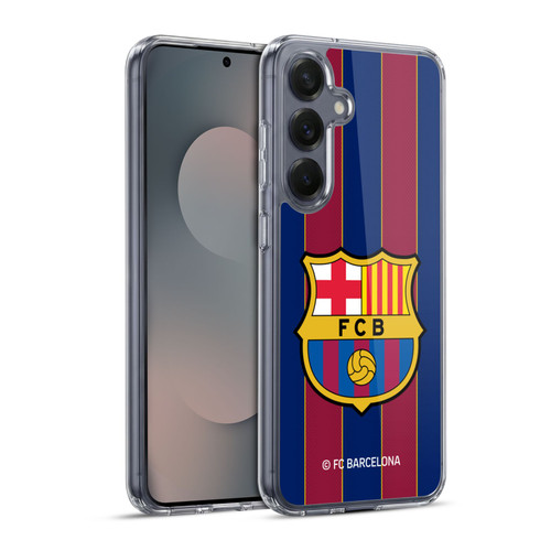 FC Barcelona 2020/21 Crest Kit Home Soft Gel Case for Samsung Galaxy S25+ & MagSafe