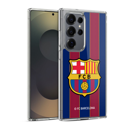 FC Barcelona 2020/21 Crest Kit Home Soft Gel Case for Samsung Galaxy S25 Ultra & MagSafe