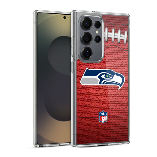NFL Seattle Seahawks Graphics Football Soft Gel Case for Samsung Galaxy S25 Ultra & MagSafe