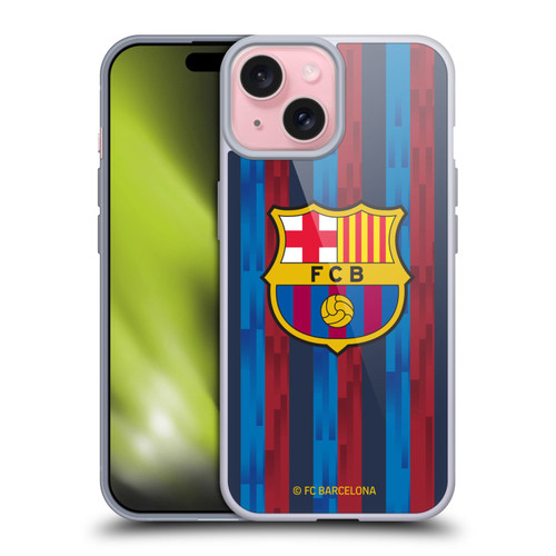 FC Barcelona 2022/23 Crest Kit Home Soft Gel Case for Apple iPhone 15
