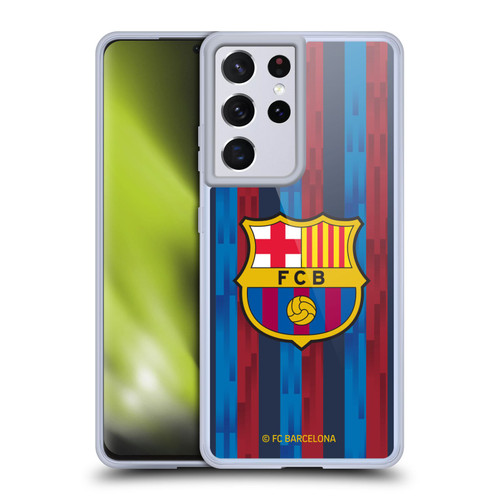 FC Barcelona 2022/23 Crest Kit Home Soft Gel Case for Samsung Galaxy S21 Ultra 5G