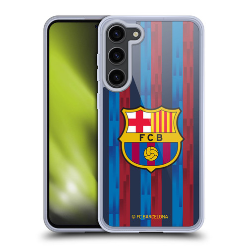 FC Barcelona 2022/23 Crest Kit Home Soft Gel Case for Samsung Galaxy S23+ 5G