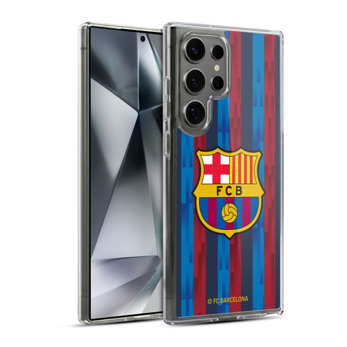 FC Barcelona 2022/23 Crest Kit Home Soft Gel Case for Samsung Galaxy S24 Ultra 5G & MagSafe