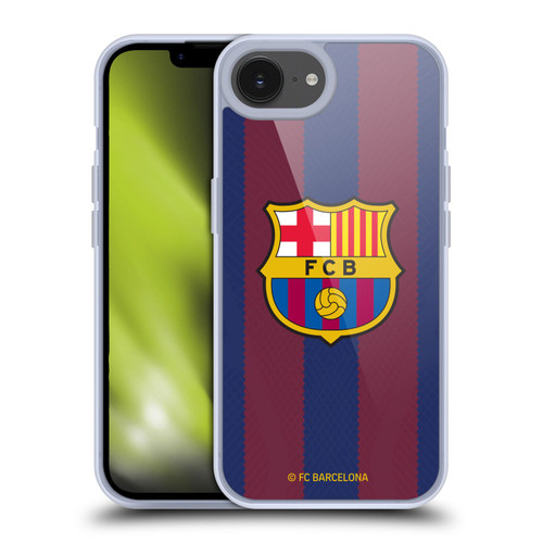 FC Barcelona 2023/24 Crest Kit Home Soft Gel Case for Apple iPhone 16e & MagSafe