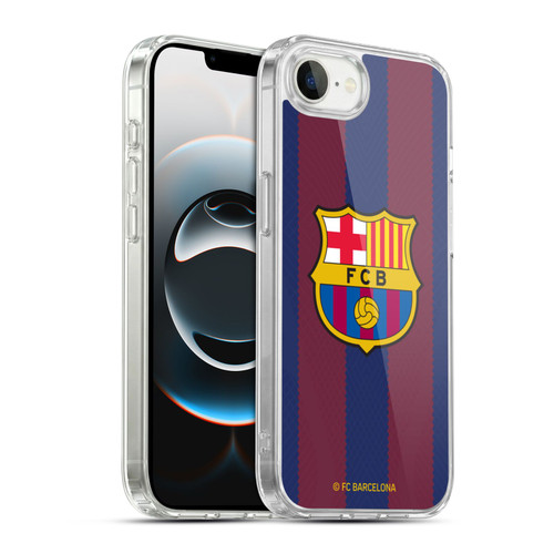FC Barcelona 2023/24 Crest Kit Home Soft Gel Case for Apple iPhone 16e & MagSafe