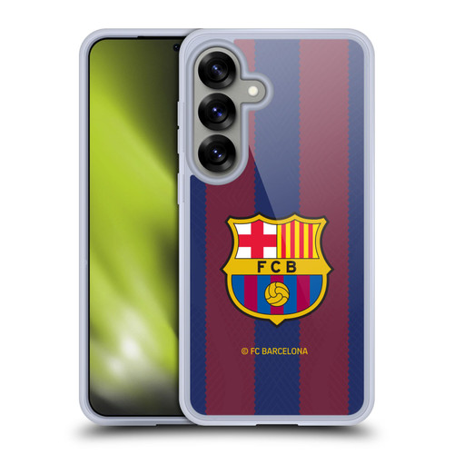 FC Barcelona 2023/24 Crest Kit Home Soft Gel Case for Samsung Galaxy S25 & MagSafe