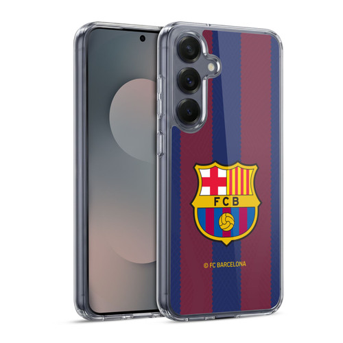 FC Barcelona 2023/24 Crest Kit Home Soft Gel Case for Samsung Galaxy S25 & MagSafe