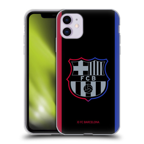FC Barcelona 2024/25 Crest Kit Away Soft Gel Case for Apple iPhone 11