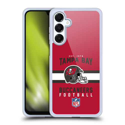 NFL Tampa Bay Buccaneers Graphics Helmet Typography Soft Gel Case for Samsung Galaxy A16 5G