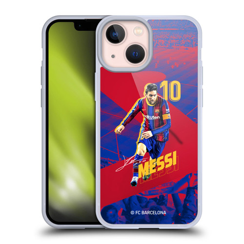 FC Barcelona 2020/21 First Team Group 1 Lionel Messi Soft Gel Case for Apple iPhone 13 Mini