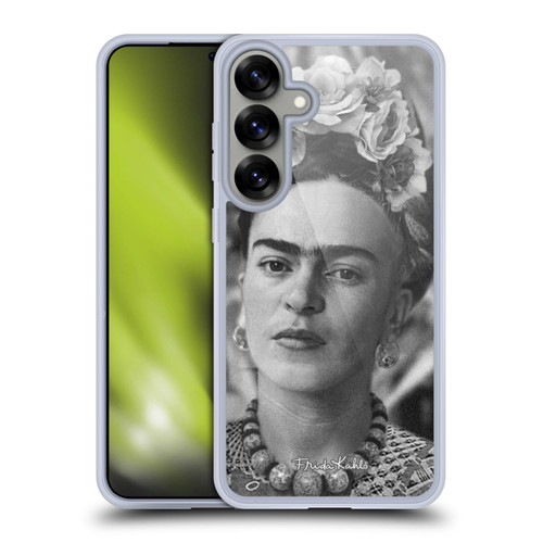 Frida Kahlo Portraits And Quotes Floral Headdress Soft Gel Case for Samsung Galaxy S25+