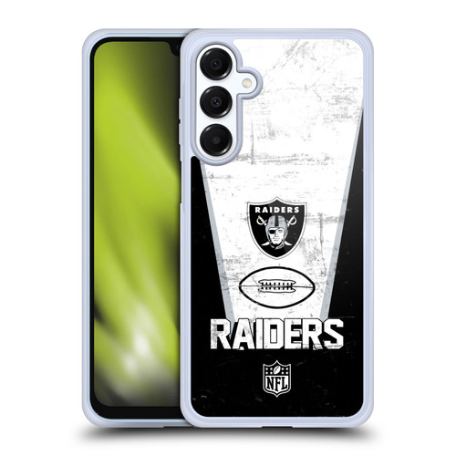 NFL Las Vegas Raiders Logo Art Banner 100th Soft Gel Case for Samsung Galaxy A16 5G