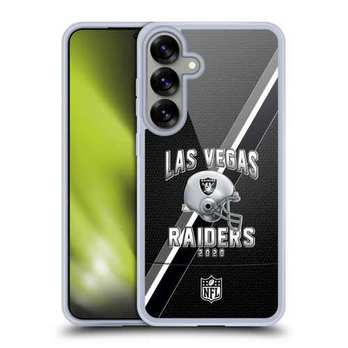 NFL Las Vegas Raiders Logo Art Football Stripes 100th Soft Gel Case for Samsung Galaxy S25+