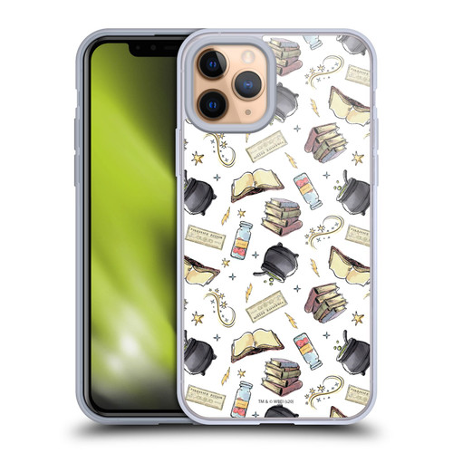 Harry Potter Deathly Hallows XIII Hogwarts Pattern Soft Gel Case for Apple iPhone 11 Pro