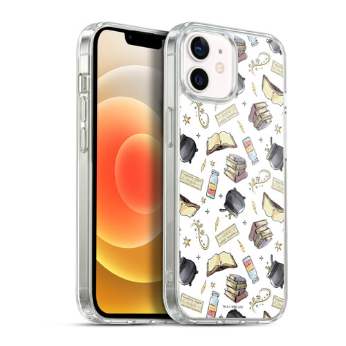 Harry Potter Deathly Hallows XIII Hogwarts Pattern Soft Gel Case for Apple iPhone 12 / iPhone 12 Pro & MagSafe