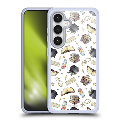 Harry Potter Deathly Hallows XIII Hogwarts Pattern Soft Gel Case for Samsung Galaxy S24 5G