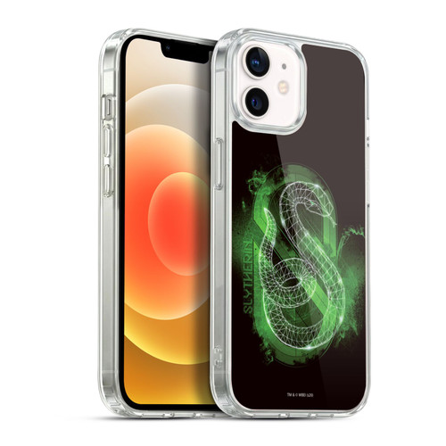 Harry Potter Deathly Hallows XVIII Slytherin Soft Gel Case for Apple iPhone 12 / iPhone 12 Pro & MagSafe