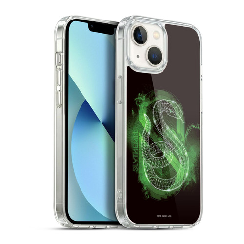 Harry Potter Deathly Hallows XVIII Slytherin Soft Gel Case for Apple iPhone 13