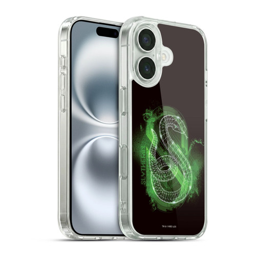 Harry Potter Deathly Hallows XVIII Slytherin Soft Gel Case for Apple iPhone 16 & MagSafe