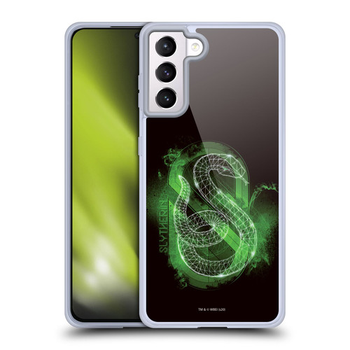 Harry Potter Deathly Hallows XVIII Slytherin Soft Gel Case for Samsung Galaxy S21+ 5G