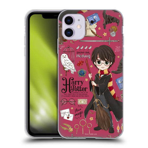 Harry Potter Deathly Hallows XXXVII Harry Pattern Soft Gel Case for Apple iPhone 11