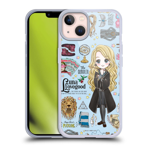 Harry Potter Deathly Hallows XXXVII Luna Pattern Soft Gel Case for Apple iPhone 13