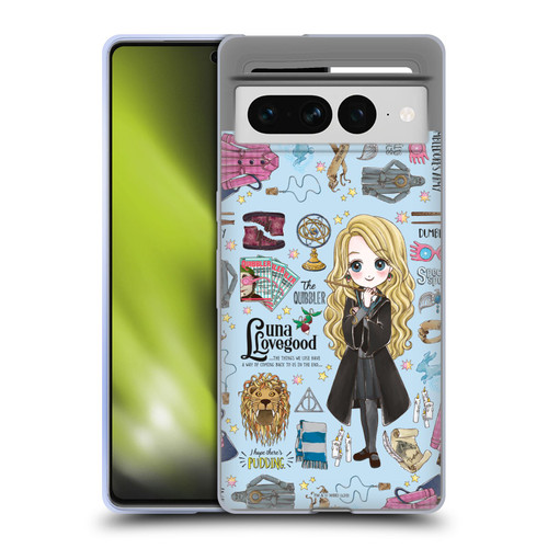 Harry Potter Deathly Hallows XXXVII Luna Pattern Soft Gel Case for Google Pixel 7 Pro