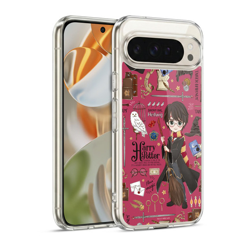 Harry Potter Deathly Hallows XXXVII Harry Pattern Soft Gel Case for Google Pixel 9 / Pixel 9 Pro
