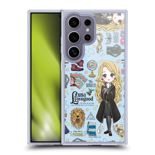 Harry Potter Deathly Hallows XXXVII Luna Pattern Soft Gel Case for Samsung Galaxy S25 Ultra
