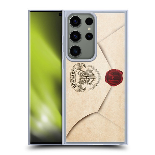 Harry Potter Hogwarts Letter Envelope Acceptance Parchment Soft Gel Case for Samsung Galaxy S23 Ultra 5G