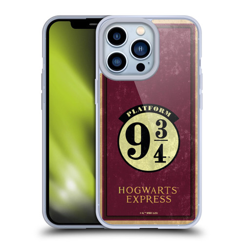 Harry Potter Locations Typography Platform 9 3/4 Soft Gel Case for Apple iPhone 13 Pro Harry Potter Locations Typography Platform 9 3/4 Soft Gel Case for Apple iPhone 13 Pro