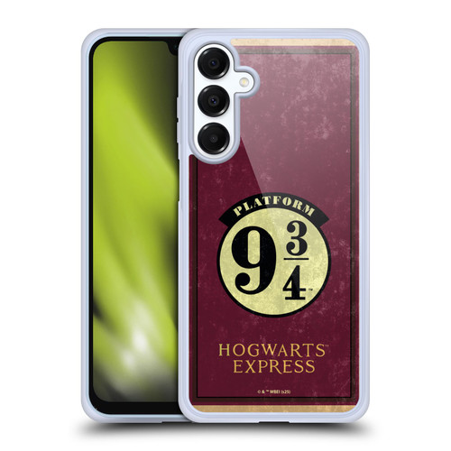 Harry Potter Locations Typography Platform 9 3/4 Soft Gel Case for Samsung Galaxy A16 5G