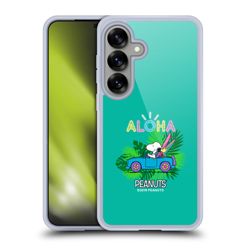 Peanuts Snoopy Aloha Disco Tropical Surf Soft Gel Case for Samsung Galaxy S25 & MagSafe