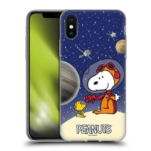 Peanuts Secrets Of Apollo 10 Top Of The Moon Soft Gel Case for Apple iPhone X / iPhone XS