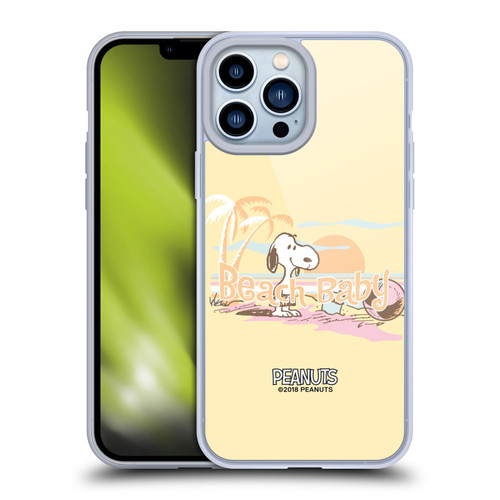 Peanuts Beach Snoopy Sunset Soft Gel Case for Apple iPhone 13 Pro Max & MagSafe