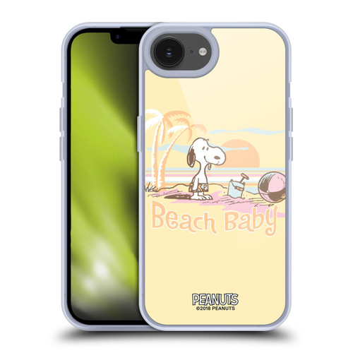Peanuts Beach Snoopy Sunset Soft Gel Case for Apple iPhone 16e