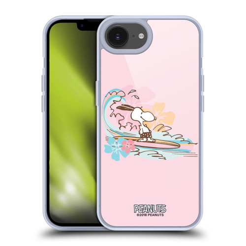 Peanuts Beach Snoopy Surf Soft Gel Case for Apple iPhone 16e