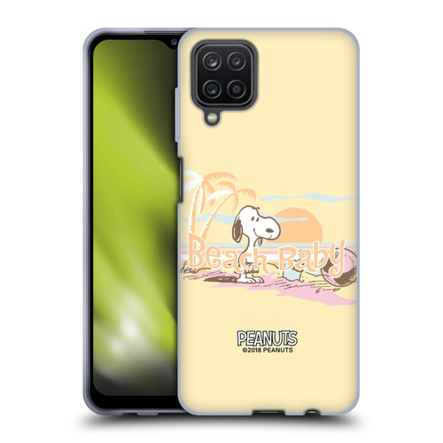 Peanuts Beach Snoopy Sunset Soft Gel Case for Samsung Galaxy A12 (2020)