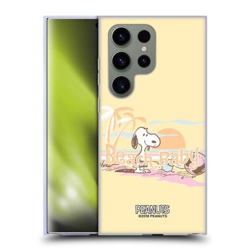 Peanuts Beach Snoopy Sunset Soft Gel Case for Samsung Galaxy S24 Ultra 5G & MagSafe