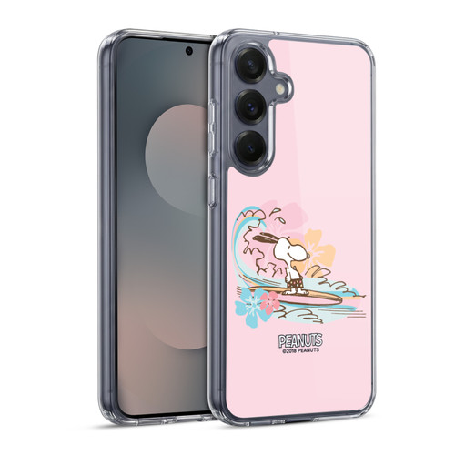 Peanuts Beach Snoopy Surf Soft Gel Case for Samsung Galaxy S25 & MagSafe