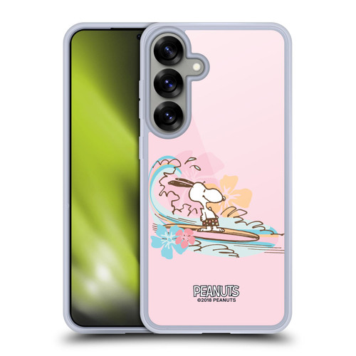Peanuts Beach Snoopy Surf Soft Gel Case for Samsung Galaxy S25+