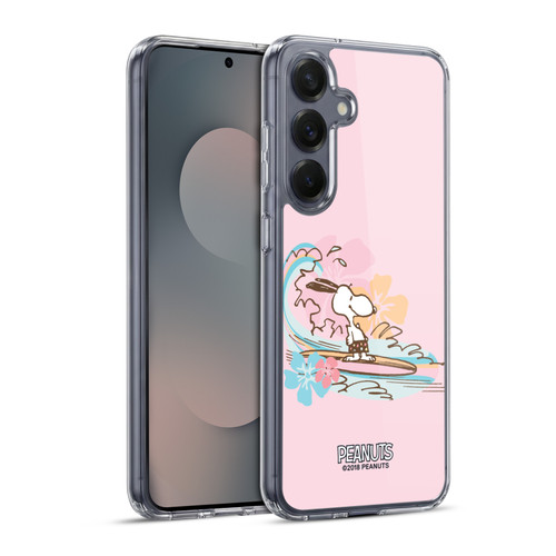 Peanuts Beach Snoopy Surf Soft Gel Case for Samsung Galaxy S25+ & MagSafe