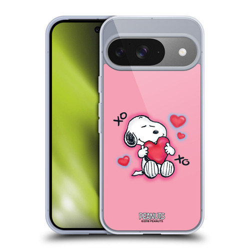 Peanuts Snoopy Boardwalk Airbrush XOXO Soft Gel Case for Google Pixel 9 / Pixel 9 Pro